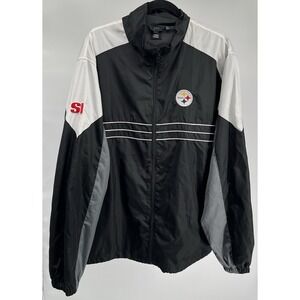 Reebok NFL Pittsburgh Steelers Jacket Sports Illustrated Mens XL Windbreaker